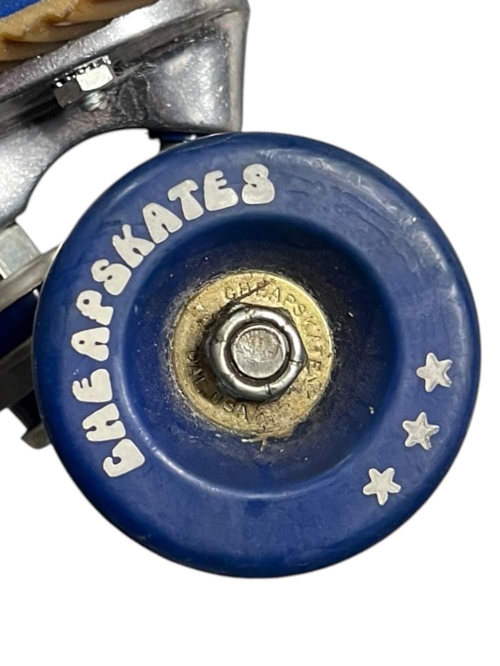 🌻Vintage Cheapskates California Roller Skates Blue Suede 1970s Retro Size 12 - Picture 5 of 15